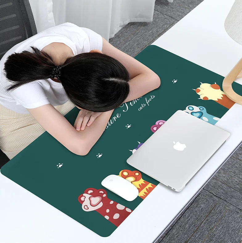 BUBM Custom Logo Printed PU Leather Mouse pad