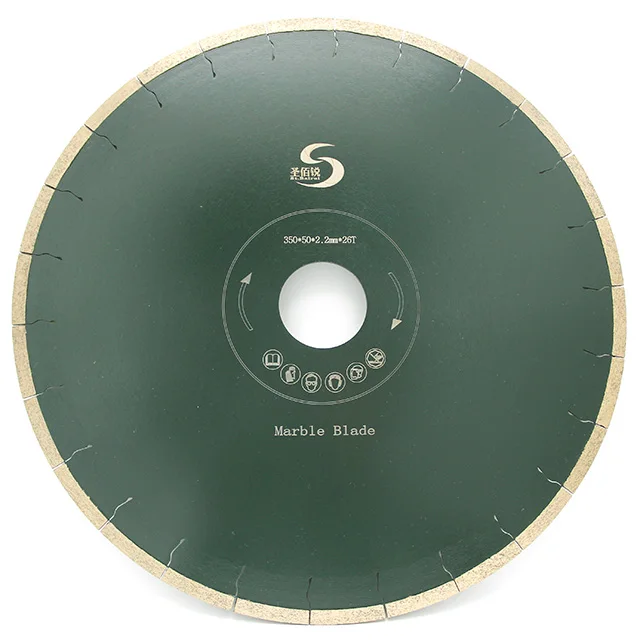 14 дюймов D350mm освещения слот высокого качества Лидер продаж без зазубрин мраморный резки алмазная пила blade