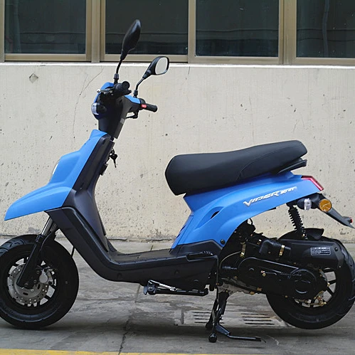 Chinese new 50cc 2stroke gasoline matte blue scooter