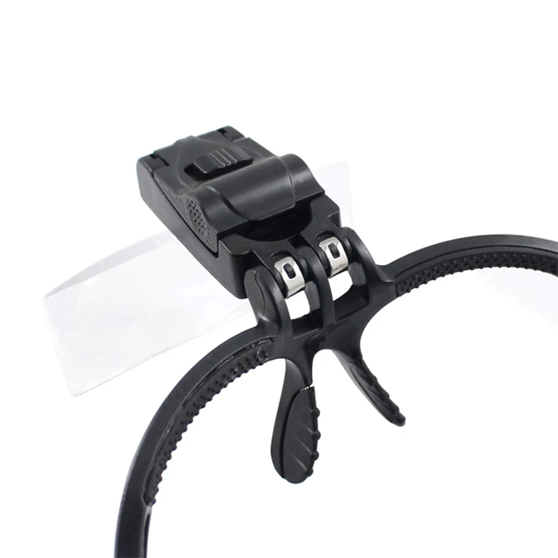 Headband 2 LED Light 5PC Lens Eye Repair Magnifier