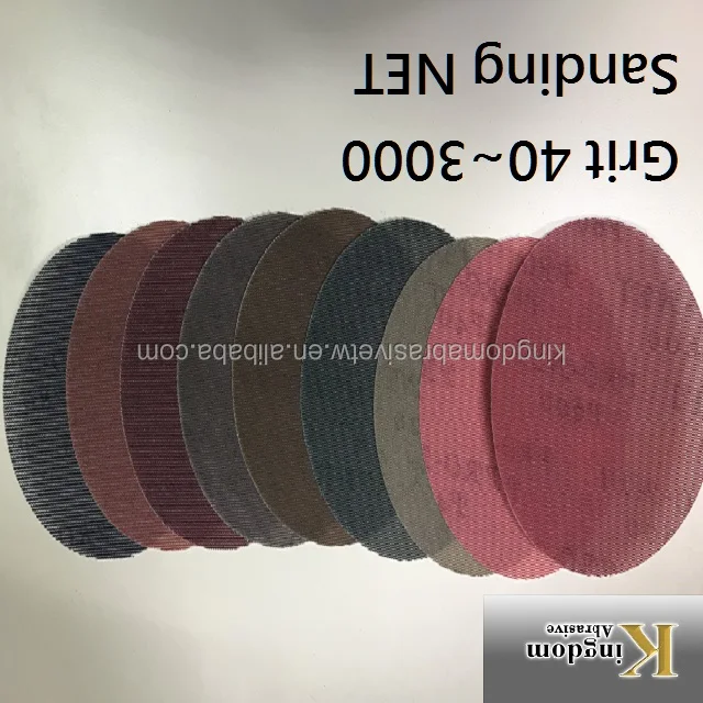 
Abrasive mesh sanding paper disc for wood and auto polishing with fluff backing 