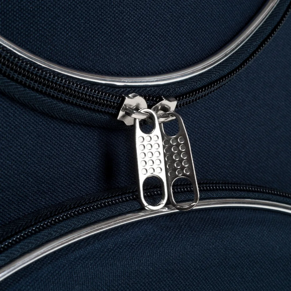 Cheap 3pcs Polyester Travel Trolley luggage bag set with silver piping