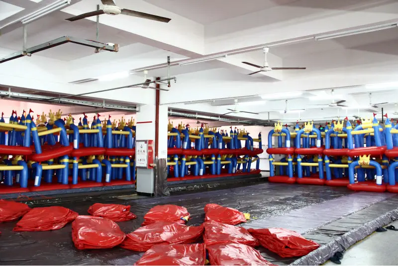 Small Castle Bounce Baby Gym Toy-8303 Crown Jumping PVC Castle