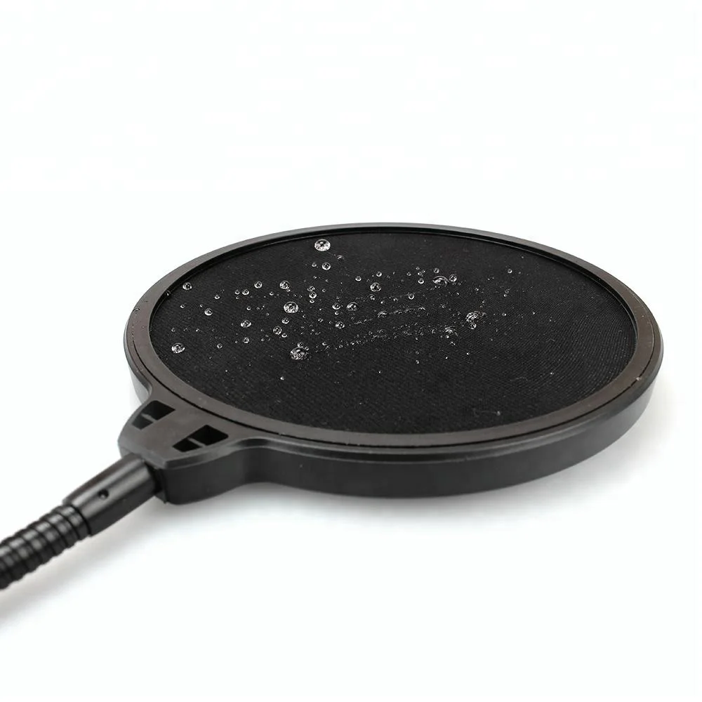 Профессиональный черный двойной слой микрофон поп-фильтр