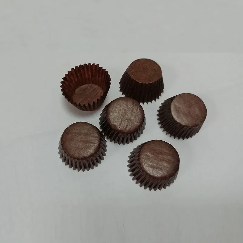 Food grade paper baking muffin cup chocolates brown greaseproof cupcake liner mini