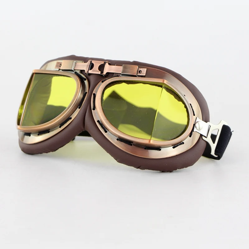 RTS High Quality Retro motocross goggles with Chrome Frame Factory Price OEM service CG16