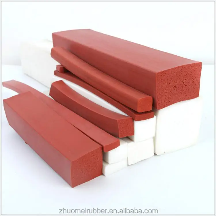 Прямоугольная прокладка из силиконовой пены уплотнительная лента резины