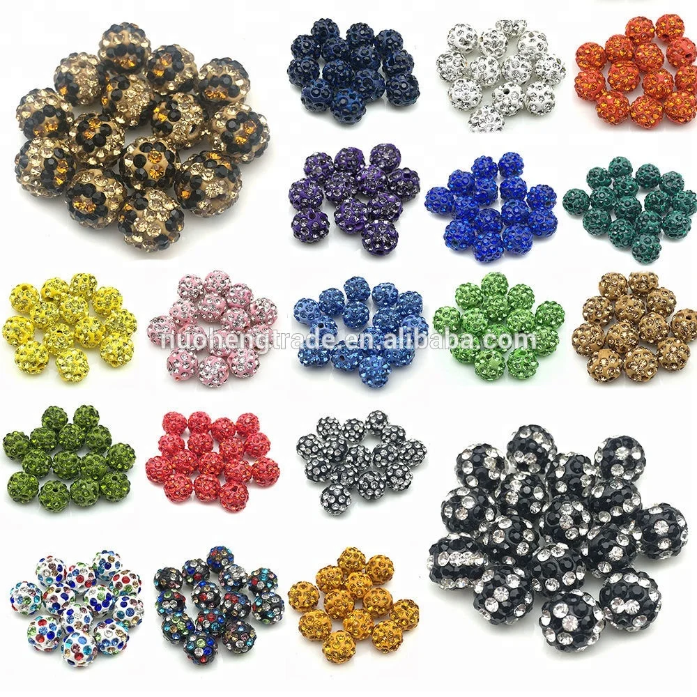 Оптовая продажа бусины в форме дискотеки со стразами Yiwu для изготовления ювелирных изделий