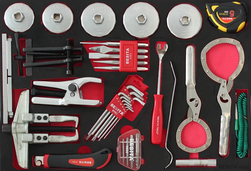 Tool Trolley Cart With 380 Pieces Toolkit And 9 Drawers For Car Repair And Maintenance