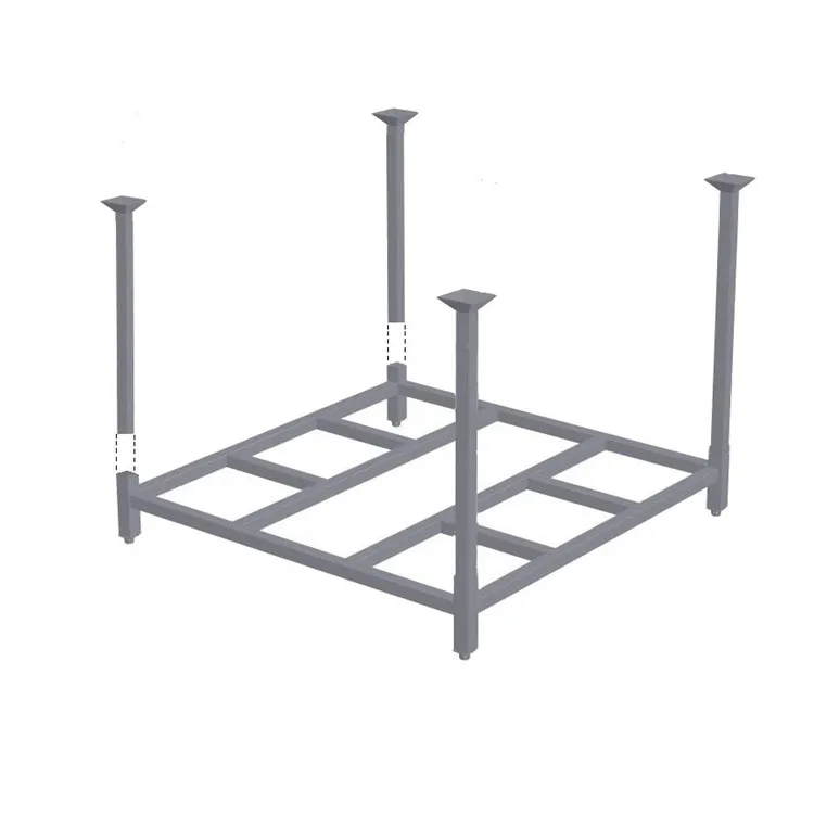 High duty metal stacking rack high steel storage commercial stacking tire rack