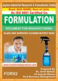 
 формула документ для производства стекла и поверхности чистого бутокси чистых  