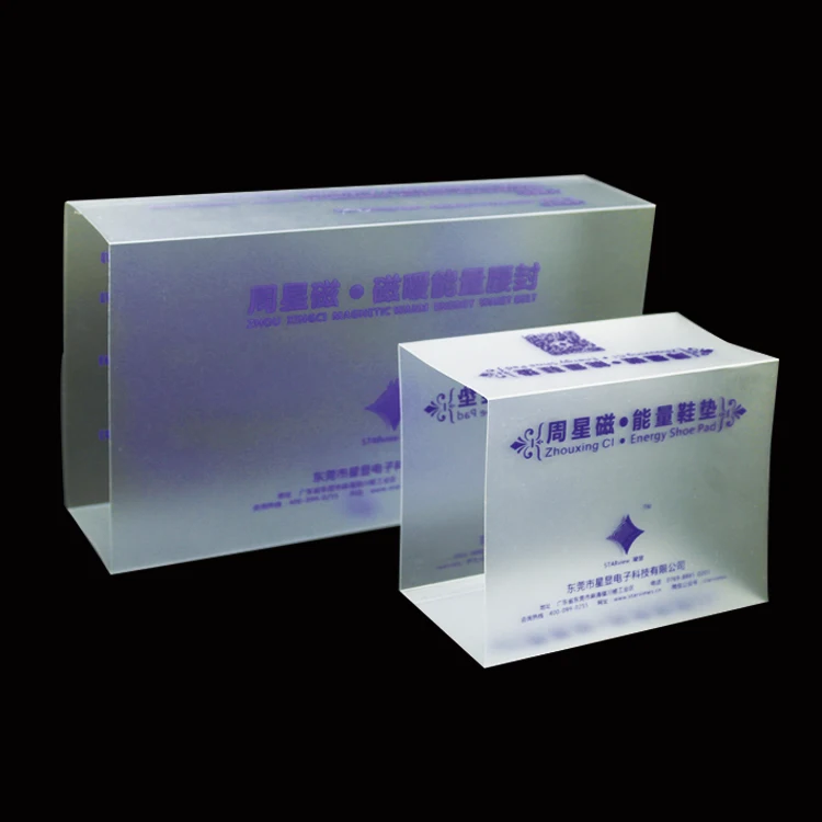Custom Clear Plastic Hard Cover Sliding Box Sleeve Foldable PP Packaging with Embossing Recycled Materials Blister Use