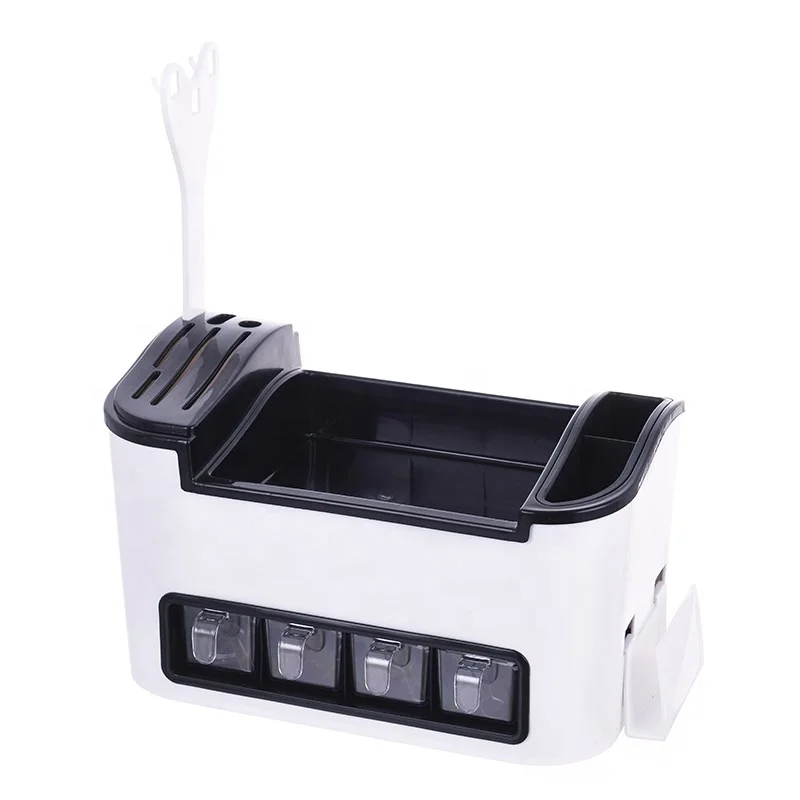 All Kitchen Utensils Receive Case Condiment Storage Box Seasoning Storage Rack Kitchen Tool Holder Knife Storage