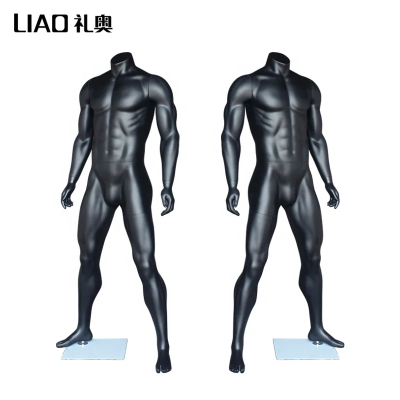 High Quality No face muscle male sport maniquies men  full body Model on sale