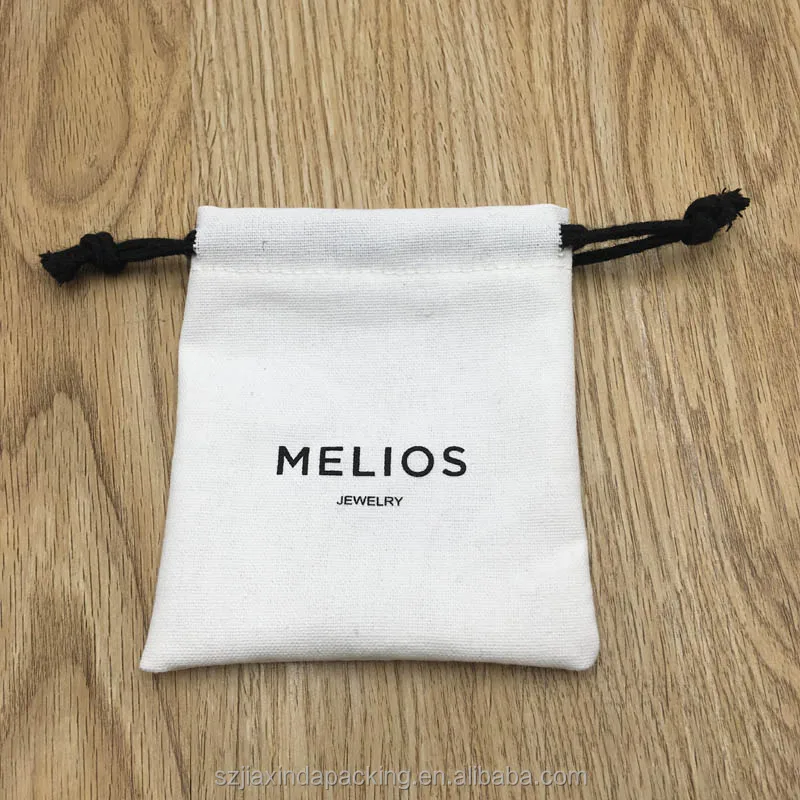 Cotton Jewelry Bag With Drawstring