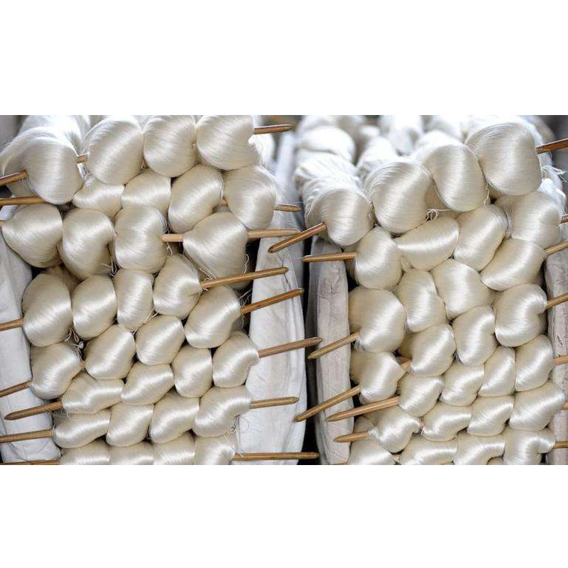 
China Supplier Mulberry Raw Silk Yarn 20/22 D, 3A, 4A, 5A, 6A Grade 