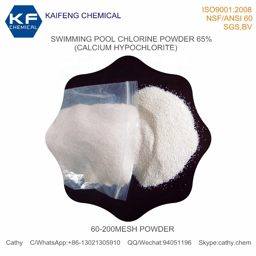 
Swimming Pool Chlorine Powder 65% Supplier in China 