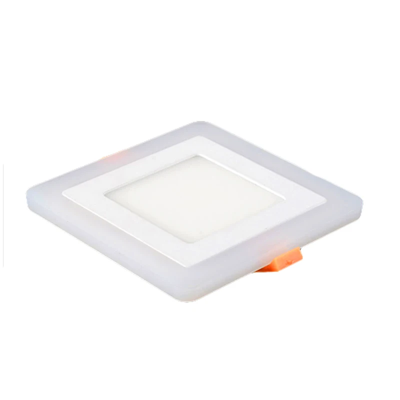 Алюминиевая СВЕТОДИОДНАЯ панель SMD 2835 горячая Распродажа квадратная круглая 2 двухцветная встраиваемая потолочная лампа для поверхностного монтажа светодиодная