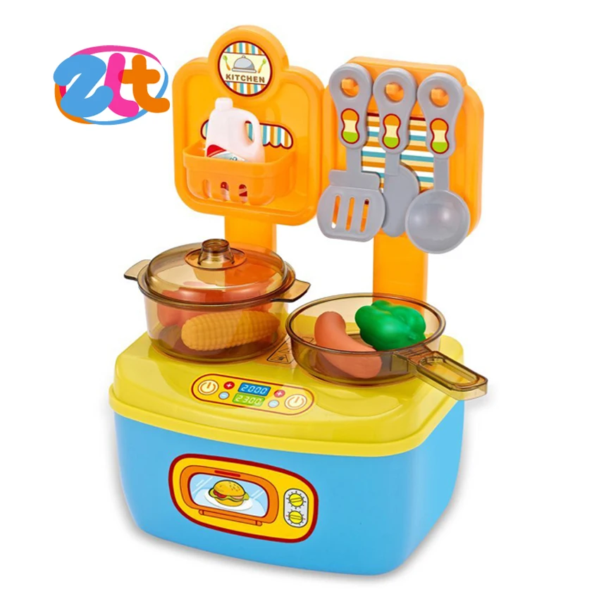 Kids happy meal play set kitchen cooking mini gas stove toys