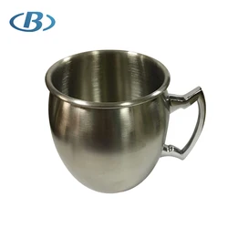 High Quality 16oz Stainless Steel Julep Moscow Mule Mug Beer Cup with Different Color