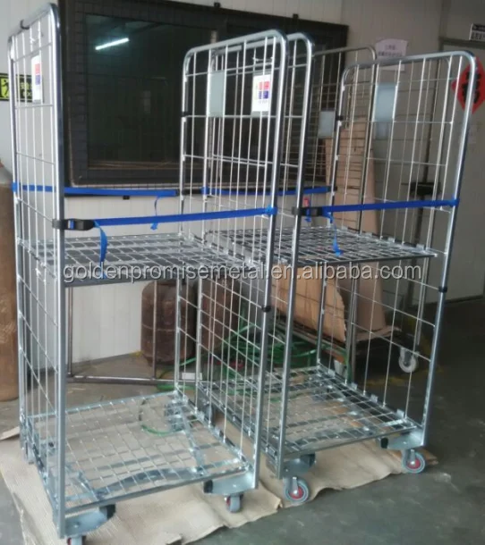 Cargo&Storage Equipment Rolling Cage Cart Warehouse Roll Cages