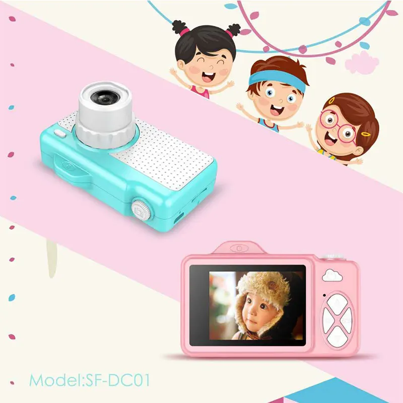 2019 Factory Directly Offer Kids Digital Camera 1080P 2 Inch HD Screen Video Camera For Children