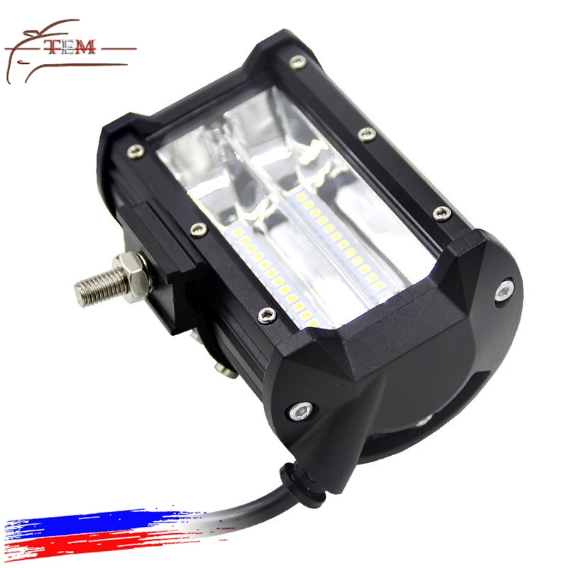 Spot led light for motorcycle 72w blue red yellow white color headlight for motorcycle