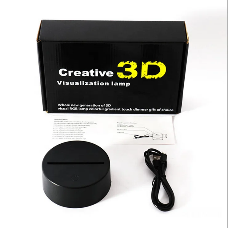 3d Illusion Led Unicorn Night Light