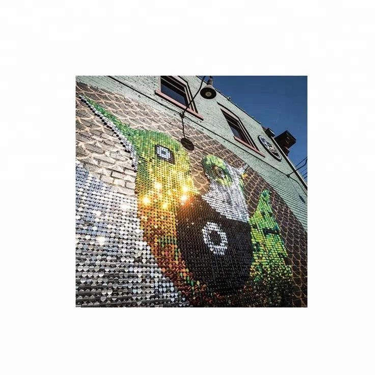 
Unique Shimmer Sequin Panel Billboard Advertising 