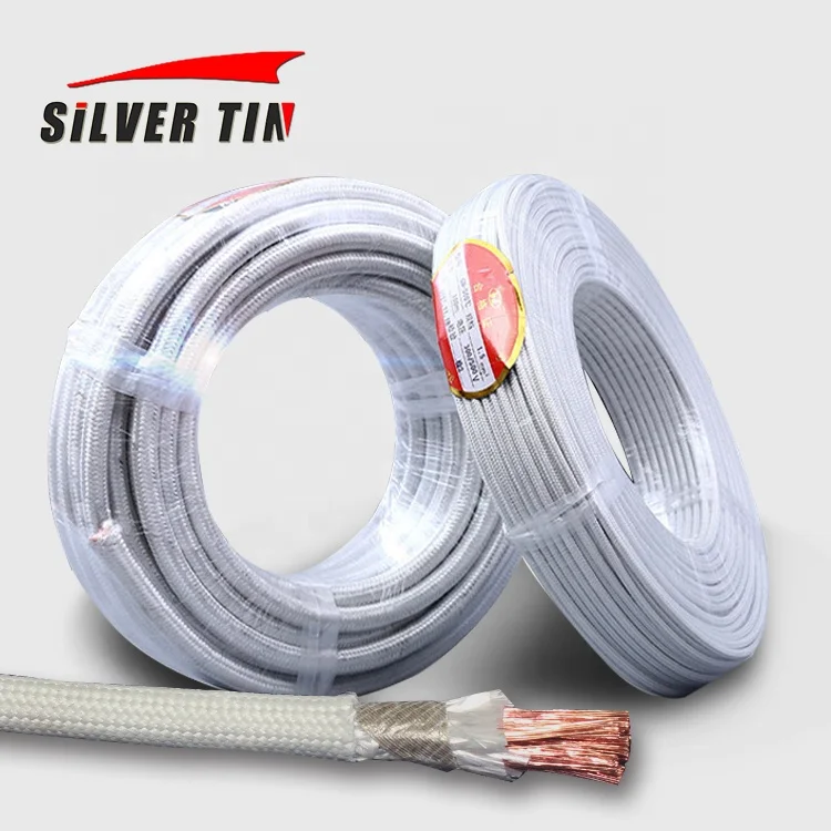 500C 600C 800C Fire resistant Mica-Glass insulated high temperature cable for induction coil heater