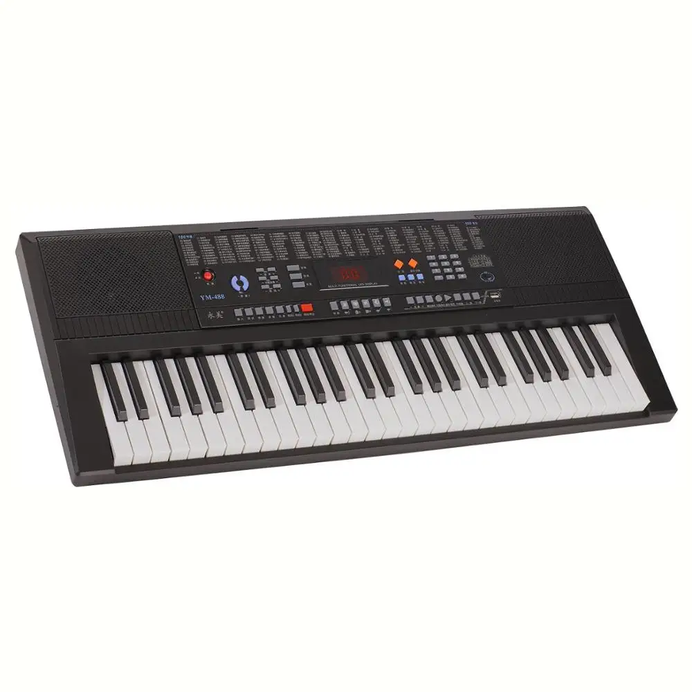 YM-488 Kids Educational teclado de organo keyboard digital 54 keys
