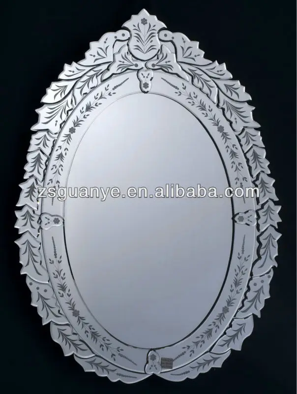 hot sale Venetian style etching pattern infinity wall mirror