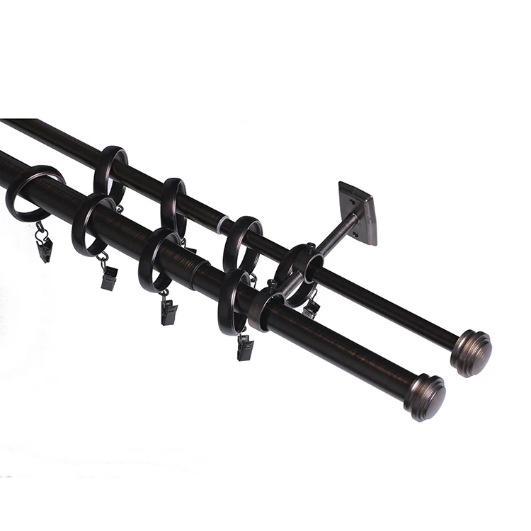 Двойная занавеска DOUBLEWIN для окон домашний декор современный простой стиль двойная набор стержней с заглушкой