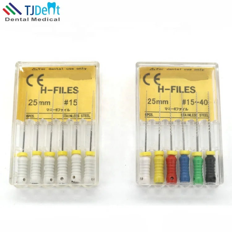  Стоматологический корневой канал эндодонтика нержавеющая сталь H-файлы