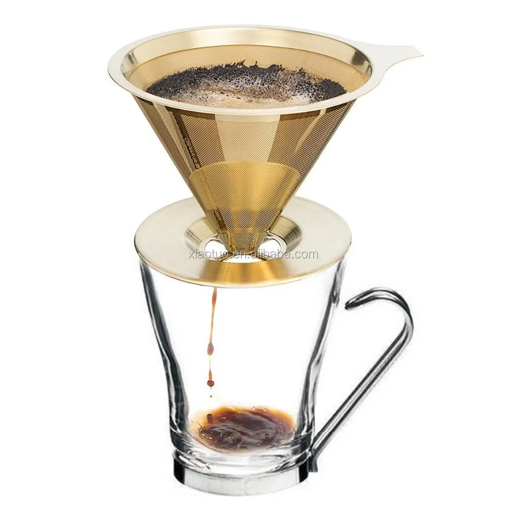 New product stainless steel  pour over v60 coffee filter