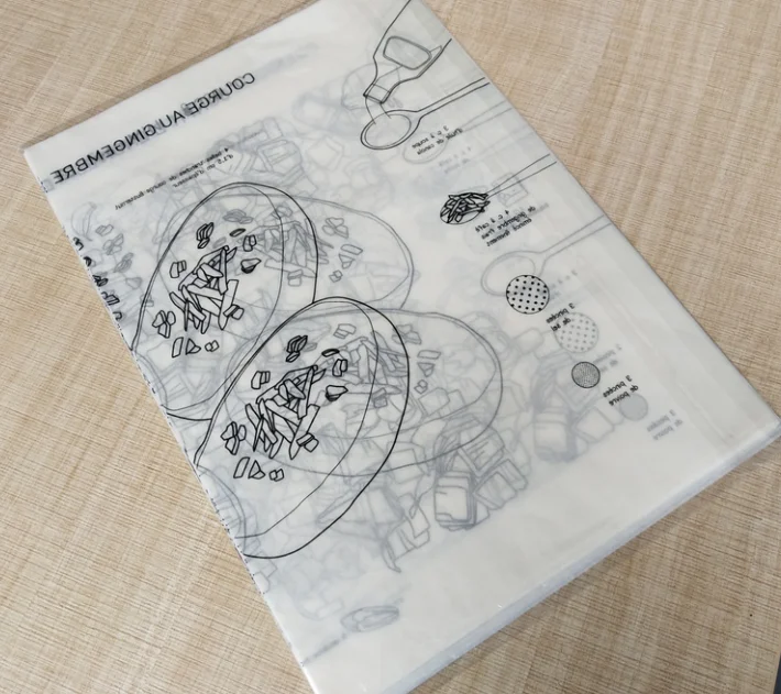 Wholesale 40 gsm virgin parchment  roasting paper and baking paper in natural brown and white sheet with printing