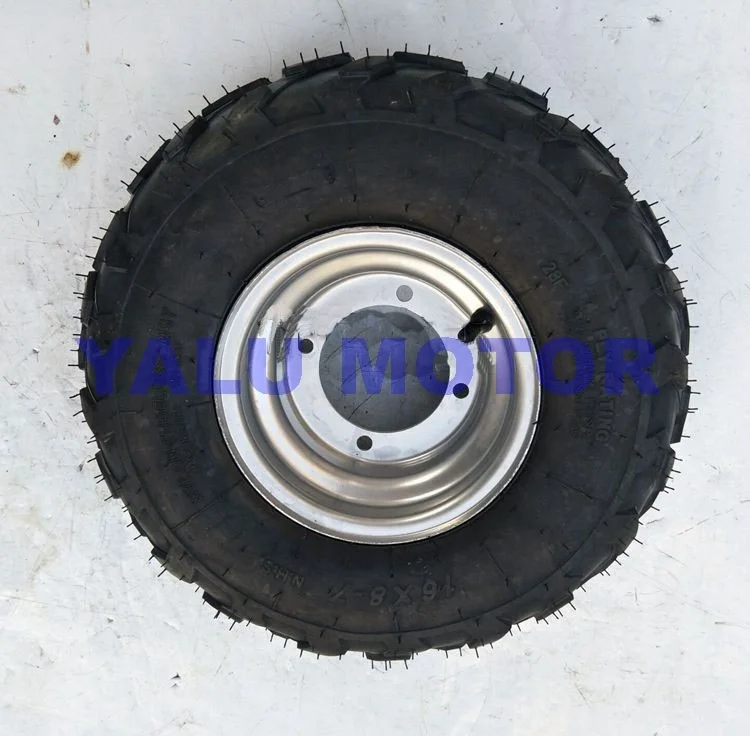 
DIY Four-wheeled Kart Accessories Small bull 16*8-7 Thickened ATV 7 Inch Vacuum Tire Wheels 