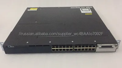 подержанный коммутатор WS-C3560X-24P-S 10/100/1000 Mbps с 24 портами в наличии