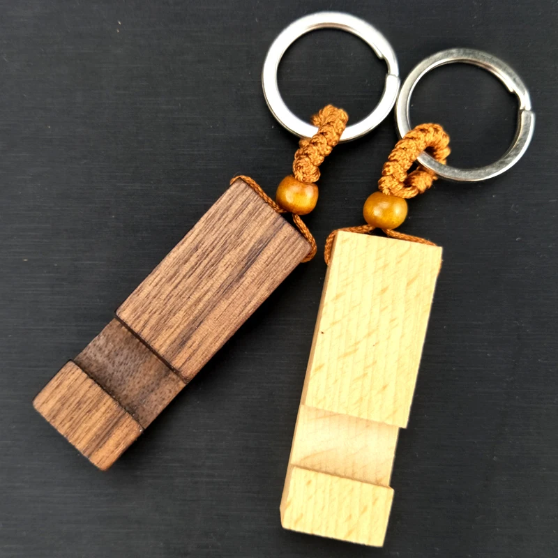 Custom Wood Brown Keychain Rectangle Promotion Gift Wood Blanks for Laser Engraving Keychain