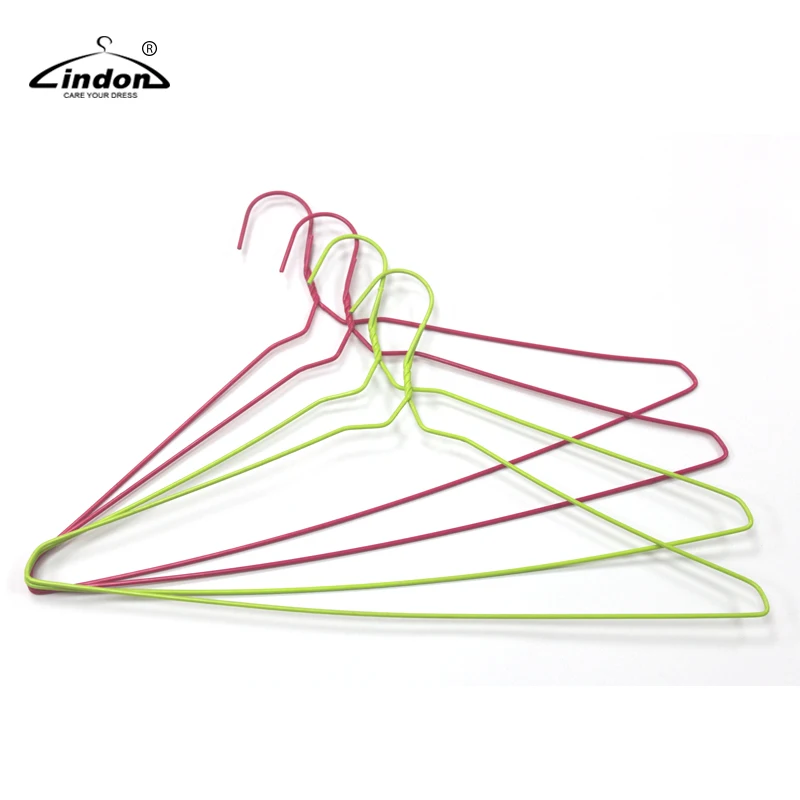 Lindon Slim Space-Saving PE Coated Laundry Metal Wire Clothes Hangers