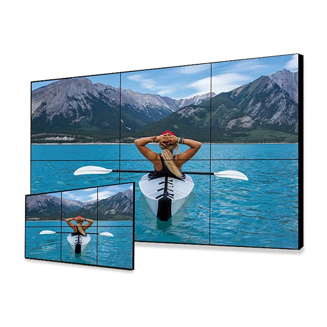 Доступная цена 4K 55 дюймов Ультра узкая рамка 4x4 LCD Видео стена
