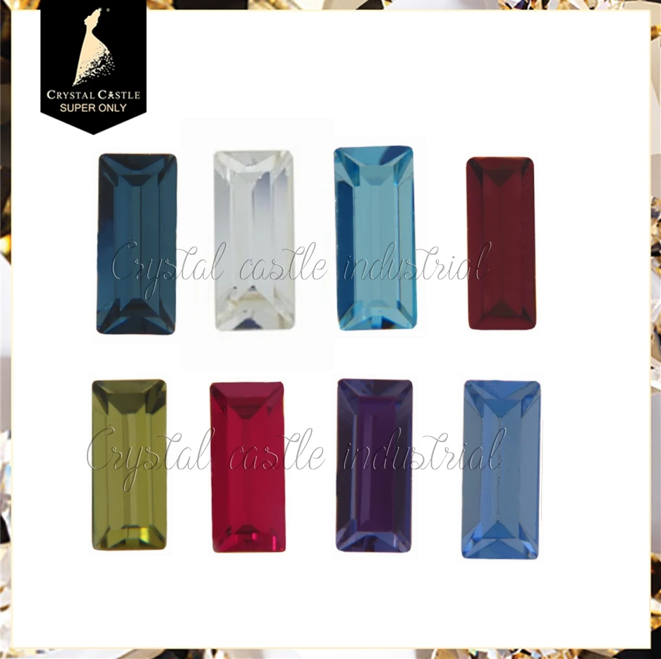 Bulk wholesale gemstone AAA top sparkle 4501 baguette rectangle glass glitter rhinestones beads loose crystal gemstone price