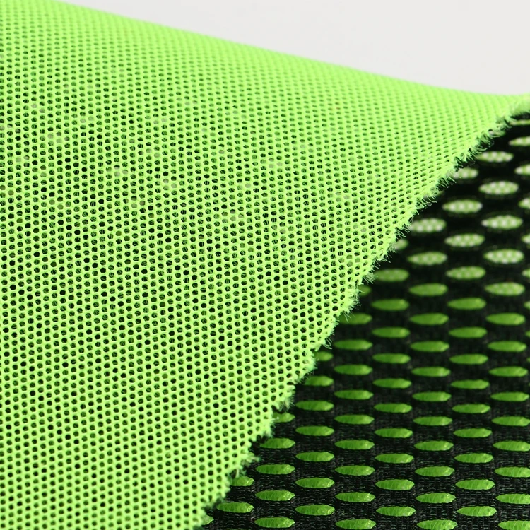 China factory manufacturer custom 500gsm elastic polyester 3d air mesh fabric