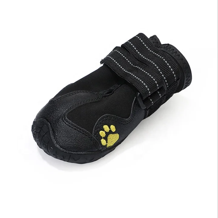 Dog Shoes Water Resistant Dog Boots Anti-slip Warm Paw Protector for Medium to Large Dogs Labrador Husky Shoes 4 Pcs
