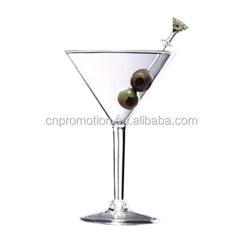 Clear 10 oz Plastic Martini Glasses Or cocktail glass