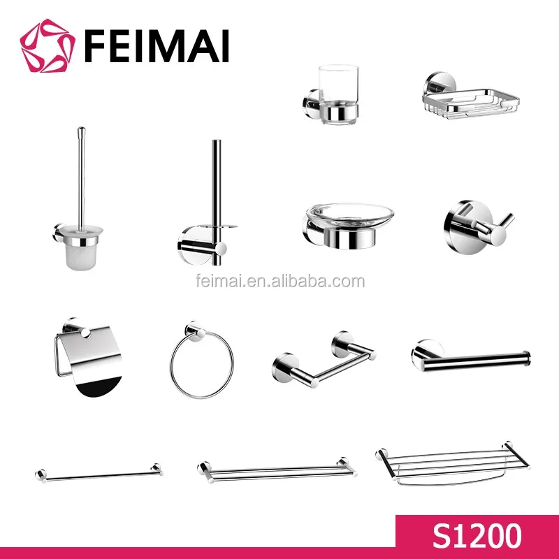 
Brass bathroom accessories set bathroom fitting sanitary ware 