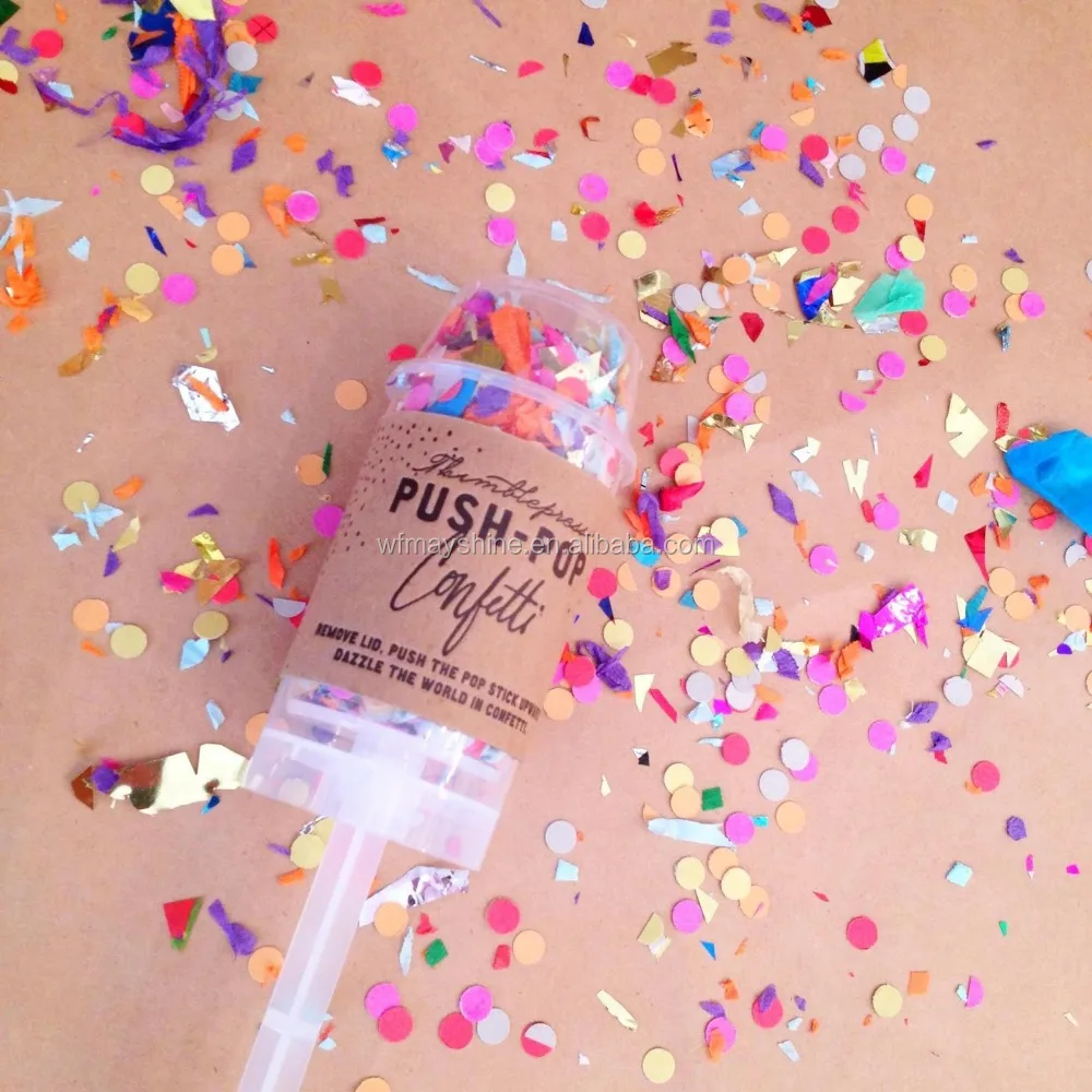 DIY push-pop конфетти для свадебных конфетти poppers pop