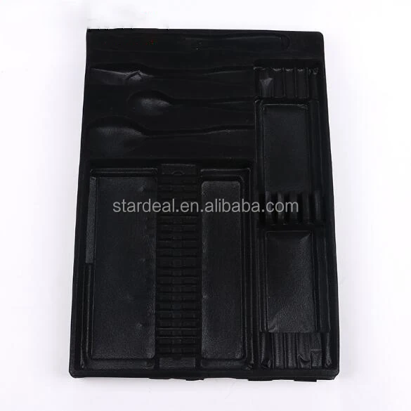 Черные столовые приборы/столовые приборы из нержавеющей стали/Столовые приборы/ложки в индивидуальной упаковке