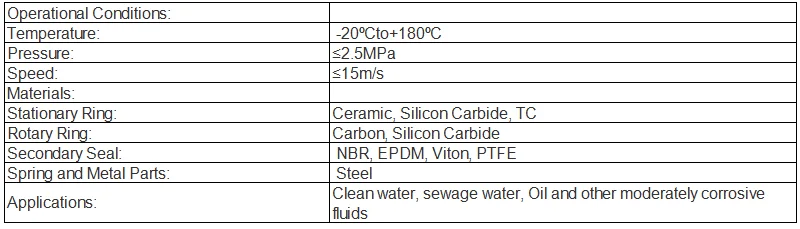 G03 Chesterton Seals Asseal Mechanical Seal Centrifugal Pump Mechanical Seal