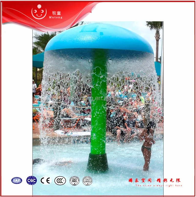 Water Park Toys Fiberglass Rain Mushroom Water Spray Mushroom Equipment